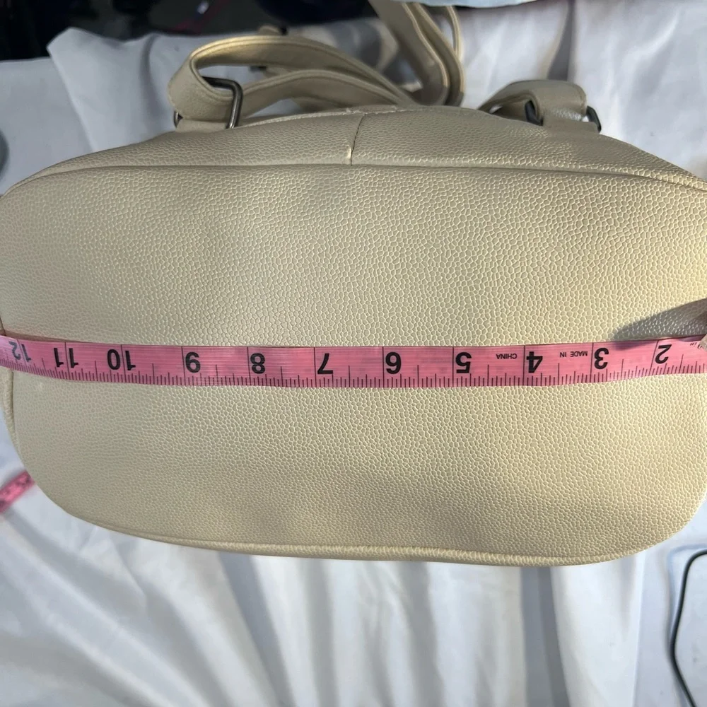 Chic Cream‎ Quilted Women's Backpack